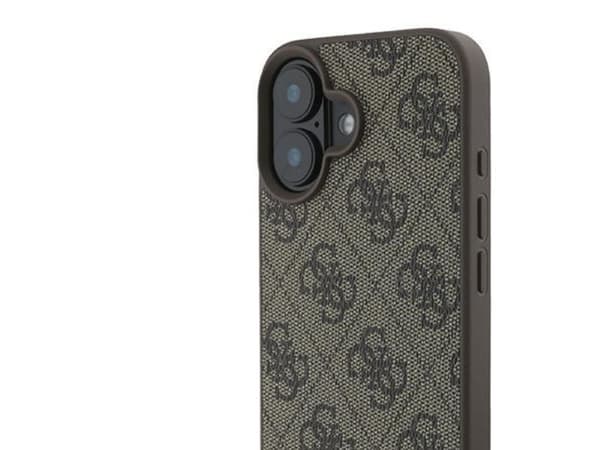 Guess 4G Bottom Stripe-etui til iPhone 16 Plus 6.7" - brun