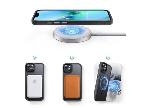 Tech-Protect MagMat MagSafe-deksel for iPhone 12/12 Pro - matt sort