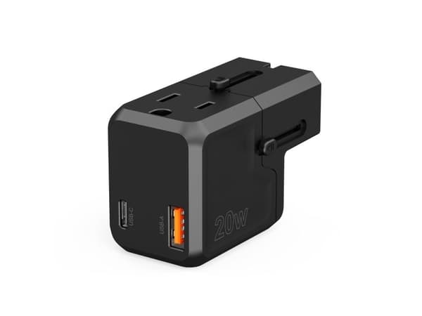 Choetech PD6038 rese­laddare USB-C USB-A 20W