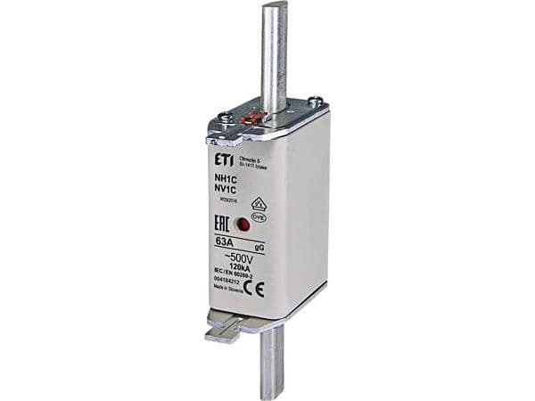 Sikring NH 1 63A 500V gL/gG