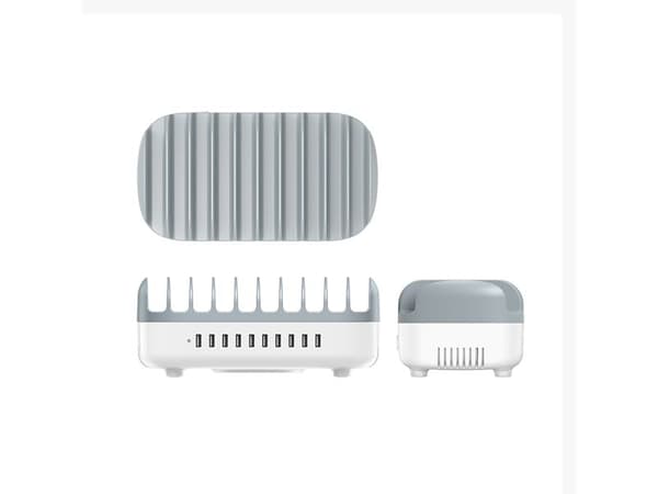 Orico smart USB-ladestasjon 10 porter - hvit