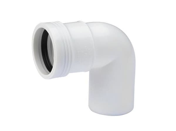 Wavin PP böj 88,5 grader Ø 40 mm vit