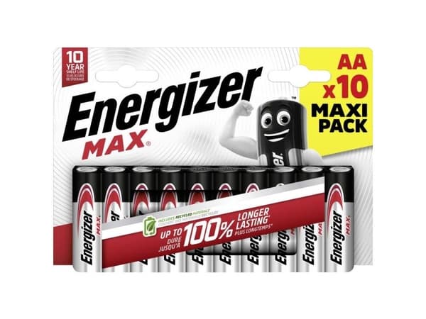 Energizer Max 437772 Batteri AA LR6 10 stk. Eco pack