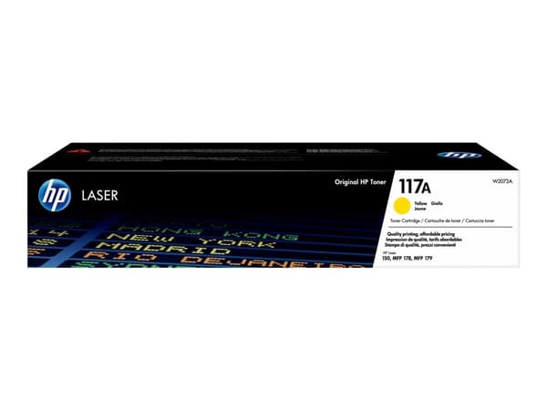 Lasertoner, HP 117A W2072A, Gul