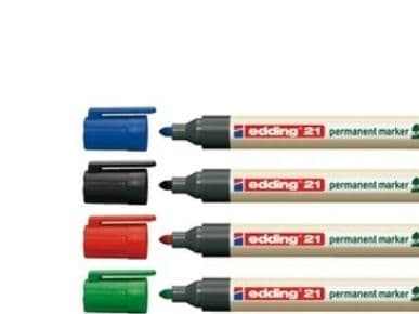 Marker Edding ecoline 21 permanent sort (stk.)