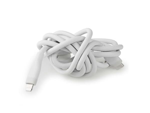 Nedis CCGB39800WT15, 1,5 m, Lightning, USB C, Hankjønn, Hankjønn, Hvit