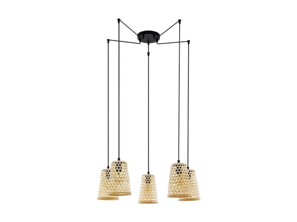 EGLO CLAVERDON klynge 6xE27 bambus