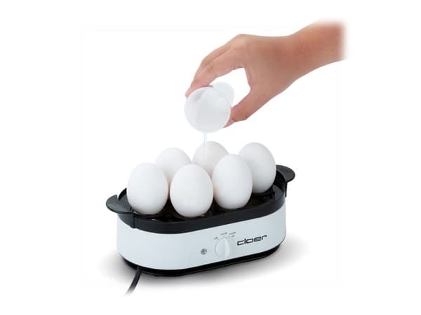 Cloer 6081 - Eggkoker - 350 W - hvit