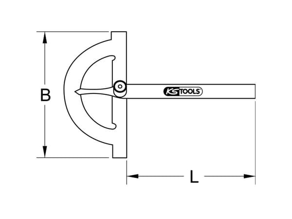 KS Tools 300.0641 3000641 Vinkelmåler