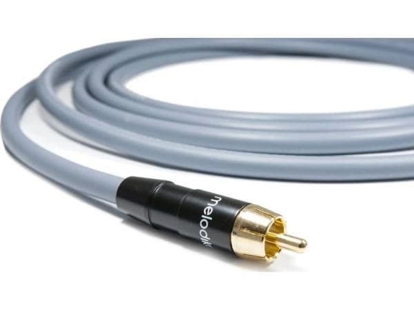 Melodika RCA-kabel (Cinch) til RCA (Cinch) 1 m grå