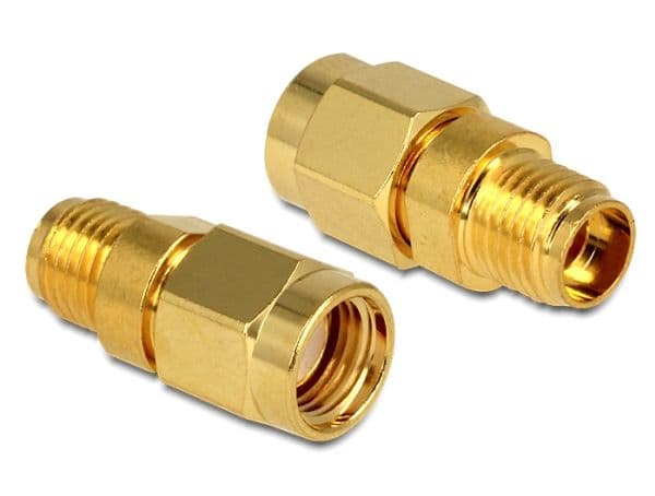 DeLOCK - RF-sovitin - SMA (hun) til RP-SMA (han)