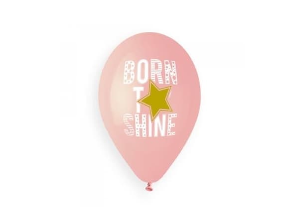 Born to shine balloner lyserød
