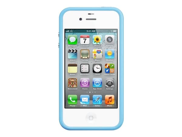 Apple iPhone 4 Bumper - Eske for mobiltelefon - plastikk - blå