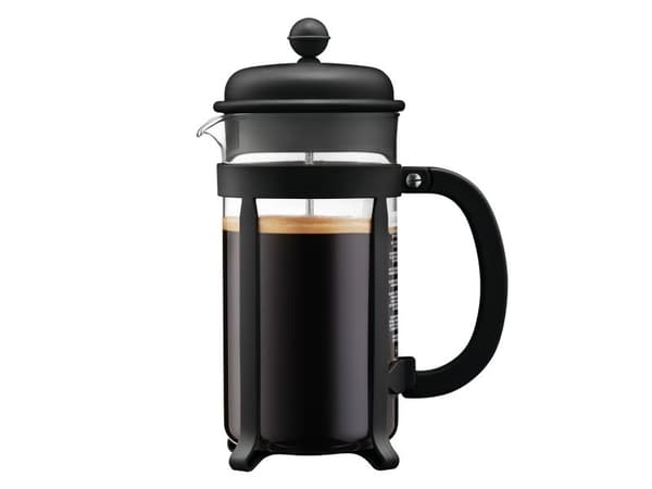 Bodum JAVA, Pressopannu, 1 L, Musta, Läpinäkyvä, Lasi, Ruostumaton teräs