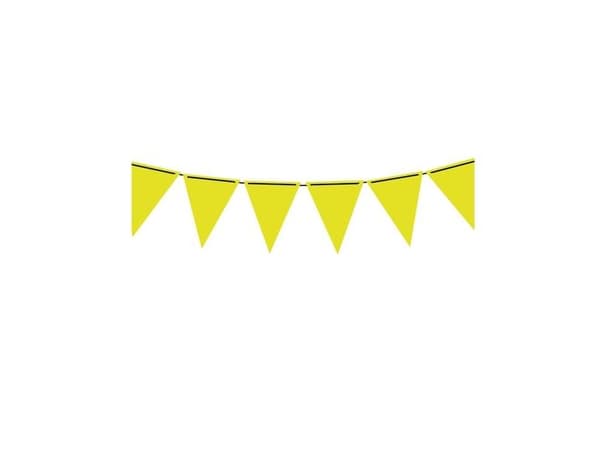 Neon gul vimpelguirlande