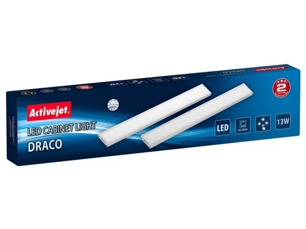 Activejet AJE-DRACO, Hvit, Funksjonell, Rektangulær, IP20, Garderobe, 160 ampuller