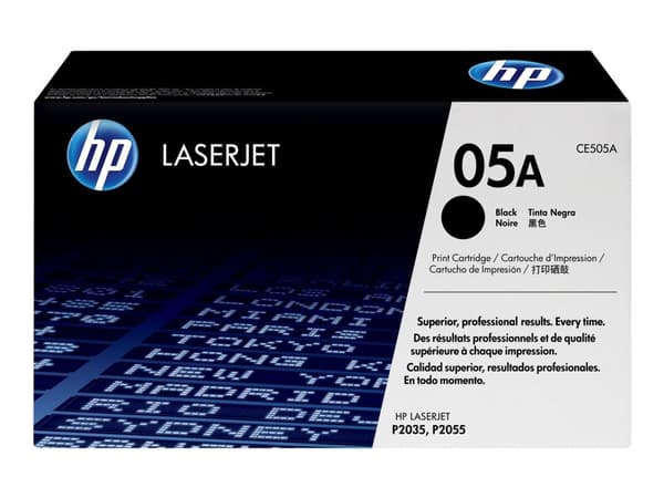 Lasertoner hp 05a ce505a, 2 300 sidor, svart
