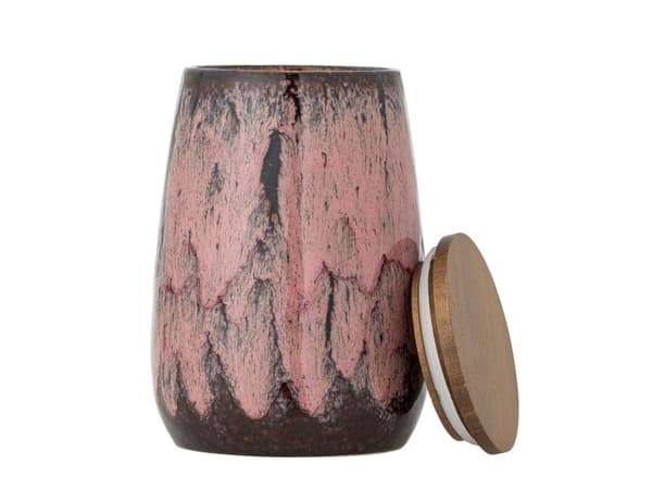 CREATIVE COLLECTION Rayen burk med lock, rosa, stengods