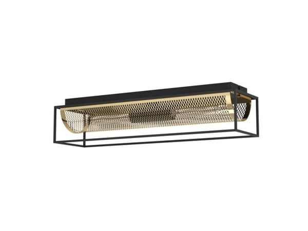 EGLO NOHALES LOFT L640 2XE27 SORT/MESSING