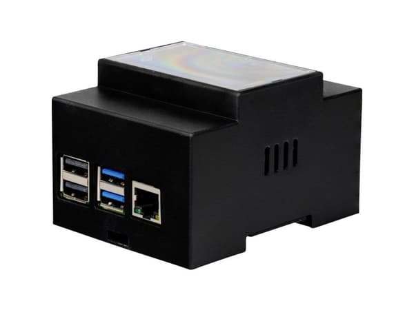 Joy-it DIN-skinneholder Passer til: Raspberry Pi® 4 for HAT-montering svart