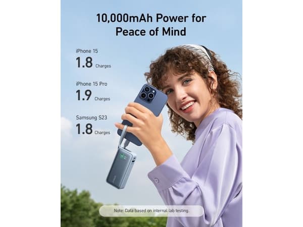 Anker A1259021, 10000 mAh, Litium, 30 W, Valkoinen