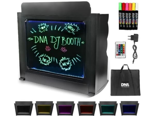 DNA DJ BOOTH BK DJ-bord med belyst plate