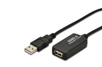 ASSMANN - USB-forlengelseskabel - USB (hunn) til USB (hann) - USB 2.0 - 5 m - aktiv