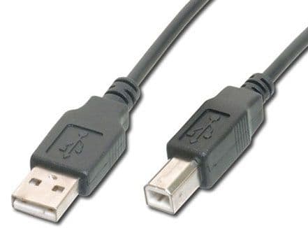 ASSMANN - USB-kabel - USB (hane) till USB typ B (hane) - USB 2.0 - 5 m - svart