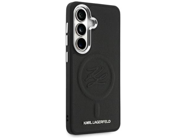 Karl Lagerfeld Embossed Ring Initials MagSafe Case for Samsung Galaxy S26+ - Black