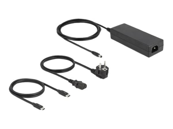 Delock - Hubb - 3 x Thunderbolt 4 + 1 x USB 3.2 Gen 2 - skrivbordsmodell