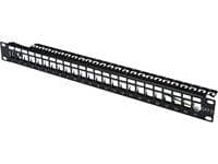 DIGITUS DN-91411 - Patch-panel - svart - 1U - 19" - 24 portar