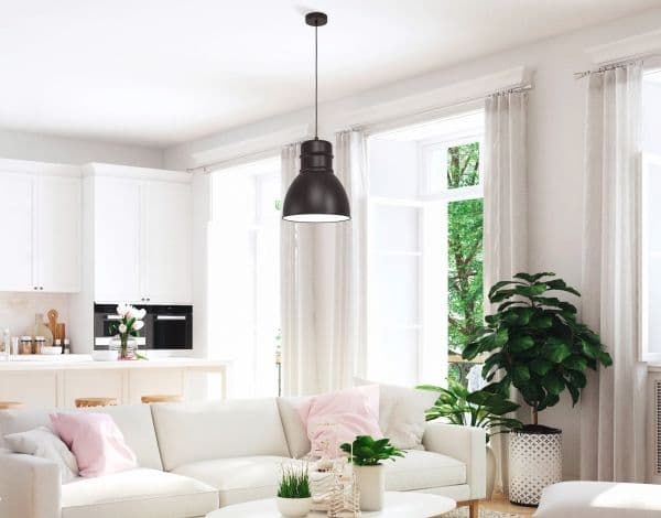 EGLO EBURY pendel E27 Ø380 svart