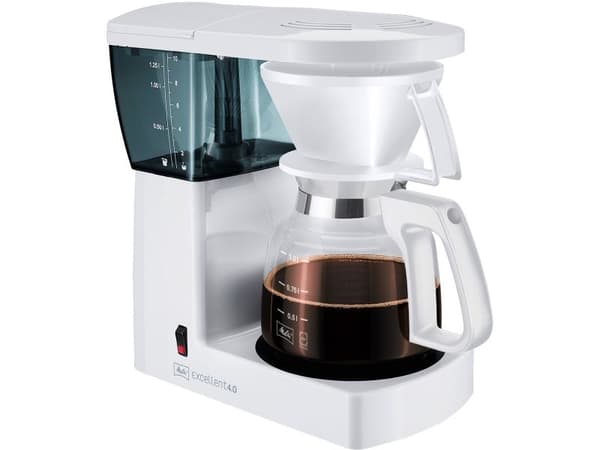 Melitta Excellent 4.0 - Kaffemaskin - 10 kopper - Hvit
