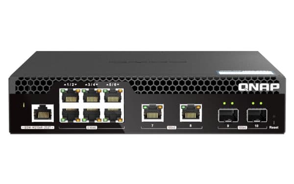QNAP Web Managed Series - Switch - Halvbredd, lager 2 - Hanterad - Rackmonterbar