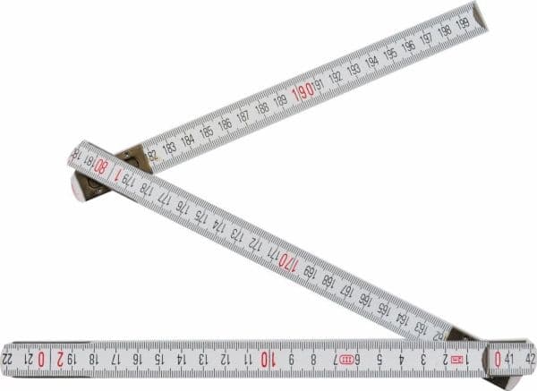 AWTOOLS hopfällbar träskala 1 m x 5 vikbar 24 st displaybox