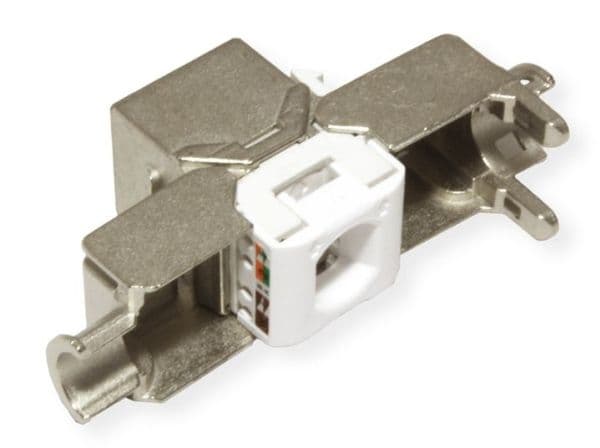 Value 26.99.0375, RJ-45, Sølv, Hunkjønn, Rett, Cat6a, 10 stykker