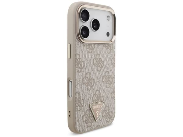 Guess 4G Triangle Logo MagSafe-etuiet til iPhone 17 Pro – Roségull