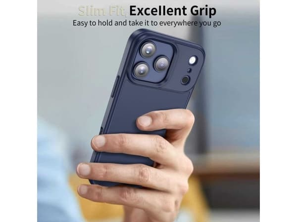 Tech-Protect MagMat-deksel til iPhone 17 Pro - matt navyblå