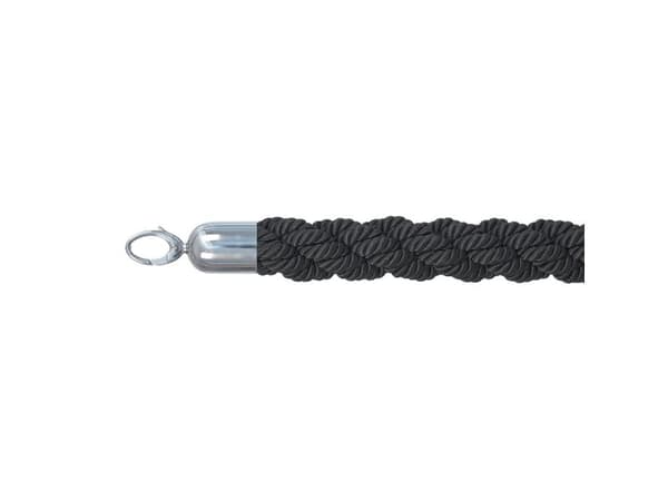Securit® CLASSIC CHROME sperresett med 2 stolper og 1 sort tau
