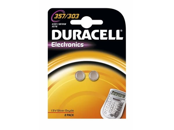 Duracell Electronics 357H - Batteri 2 x SR44 - sølvoksid - 190 mAh