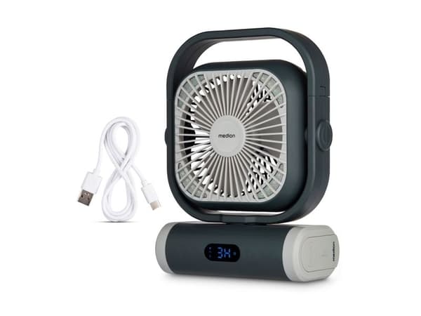Medion LIFE Camping Ventilator E10 TF (MD 12065) (grau/wei)
