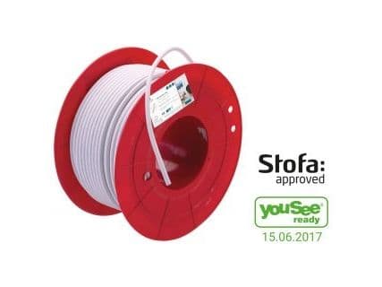 TRIAX antennekabel KOKA 550 hvit 100 m