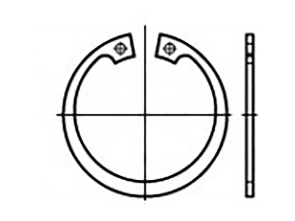 TOOLCRAFT säkerhetsringar DIN 472 fjäderstål 2000 st.