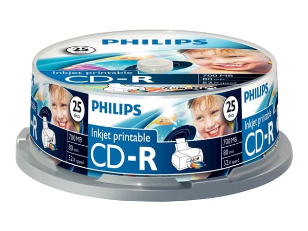 Philips CD-R CR7D5JB25/00, 52x, CD-R, 700 MB