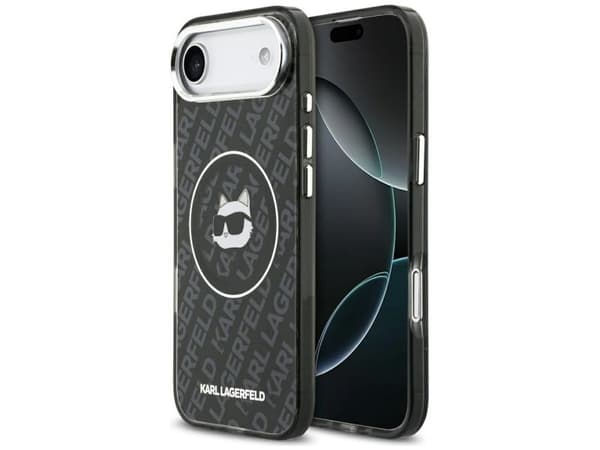 Karl Lagerfeld IML Choupette Head Logo MagSafe iPhone Air Case - Black