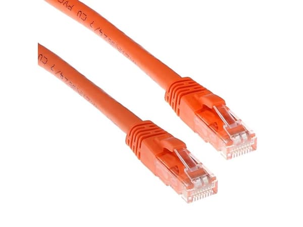 ACT Orange patchkabel Cat6A U/UTP 3 m snagless med RJ45 (IB2103)
