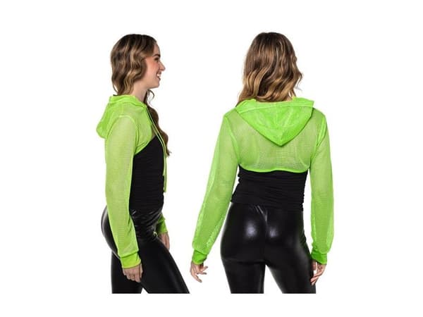 Neon grønn nettingbolero