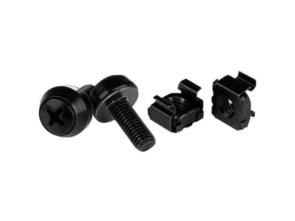 StarTech.com CABSCREWM6B, Ruuvi, Musta, 50 kpl, 230 g