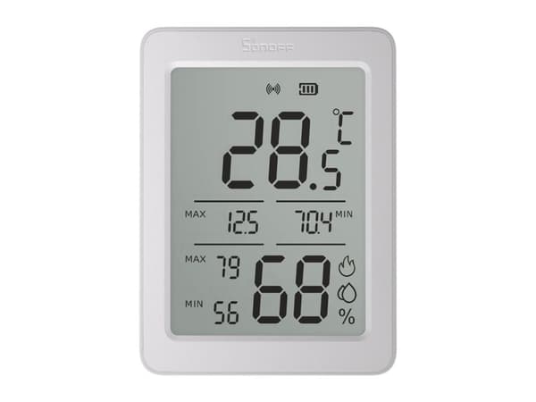 Sonoff temperatur- og luftfuktighetssensor ZigBee LCD Sonoff AirGuard TH SNZB-02DR2