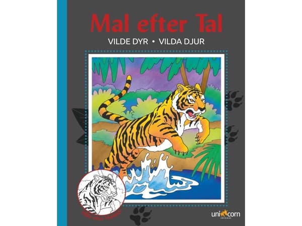 Färglägg med siffror - Vilda djur